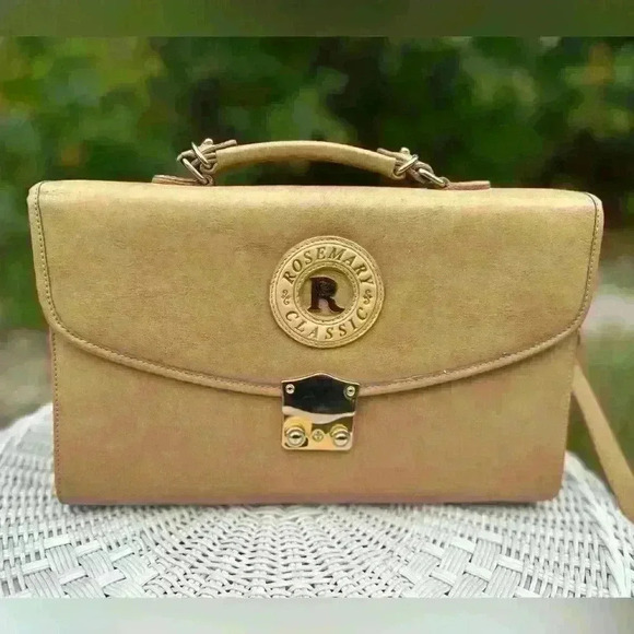 Rosemary Classic Handbags - Rosemary Classic bag. Vintage purse. Jackie O vibes. Briefcase purse. Neutral